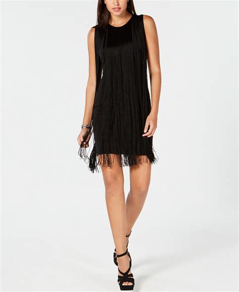 MICHAEL Michael Kors Fringe Trim Dress 